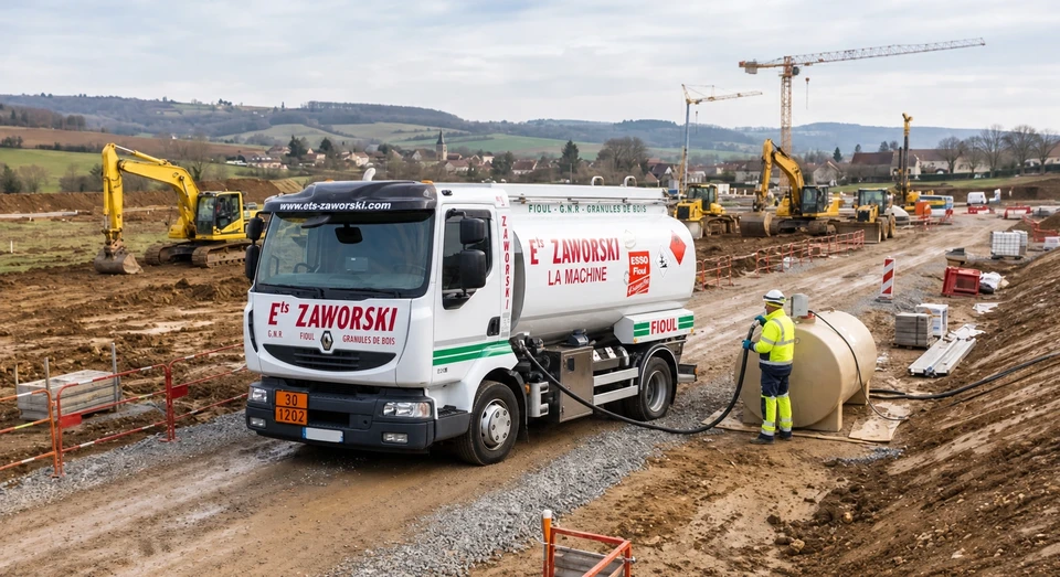 Camion-citerne Iveco Eurocargo EE 140E25 blanc, stationné en extérieur